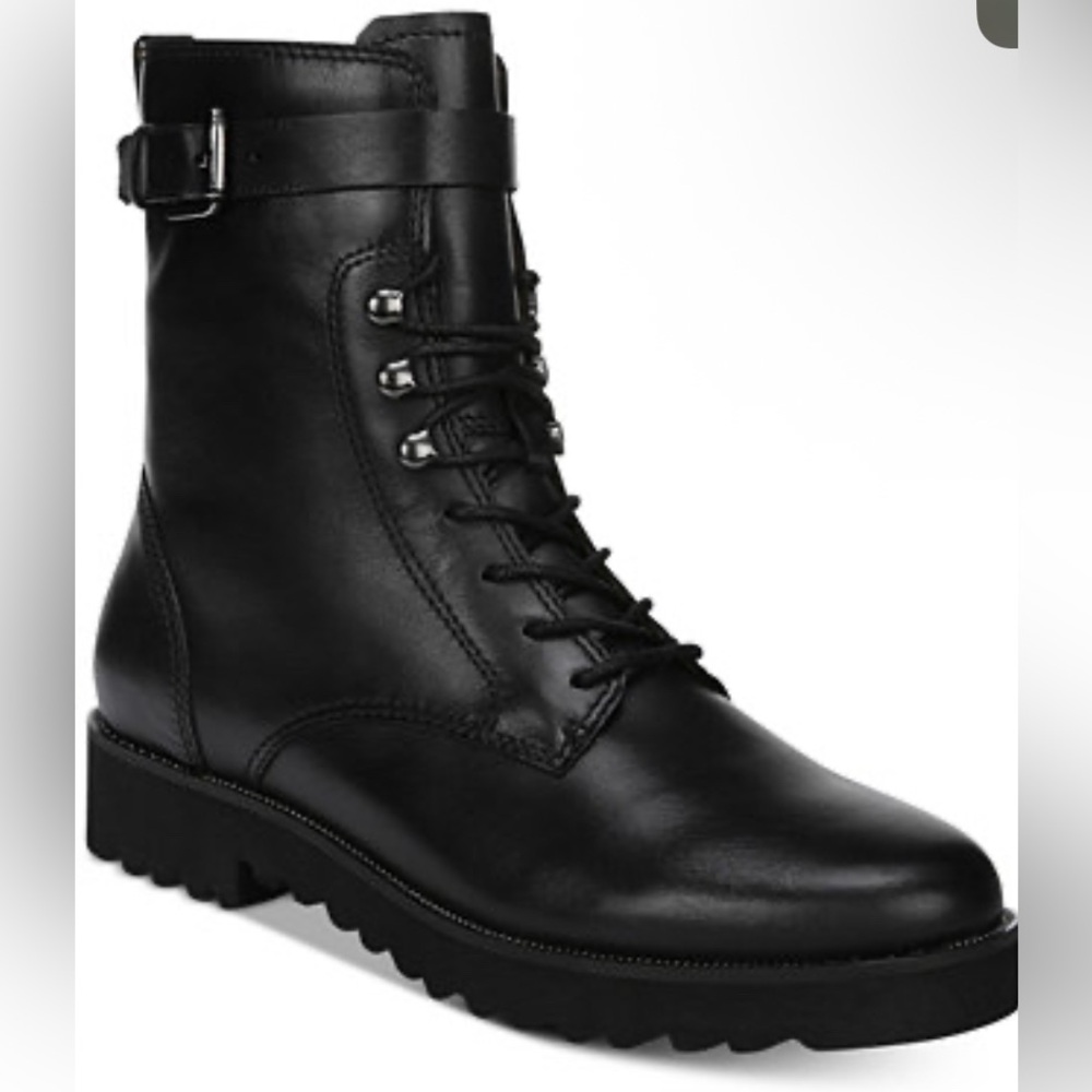 Franco Sarto Black Leather Boots Unisex.